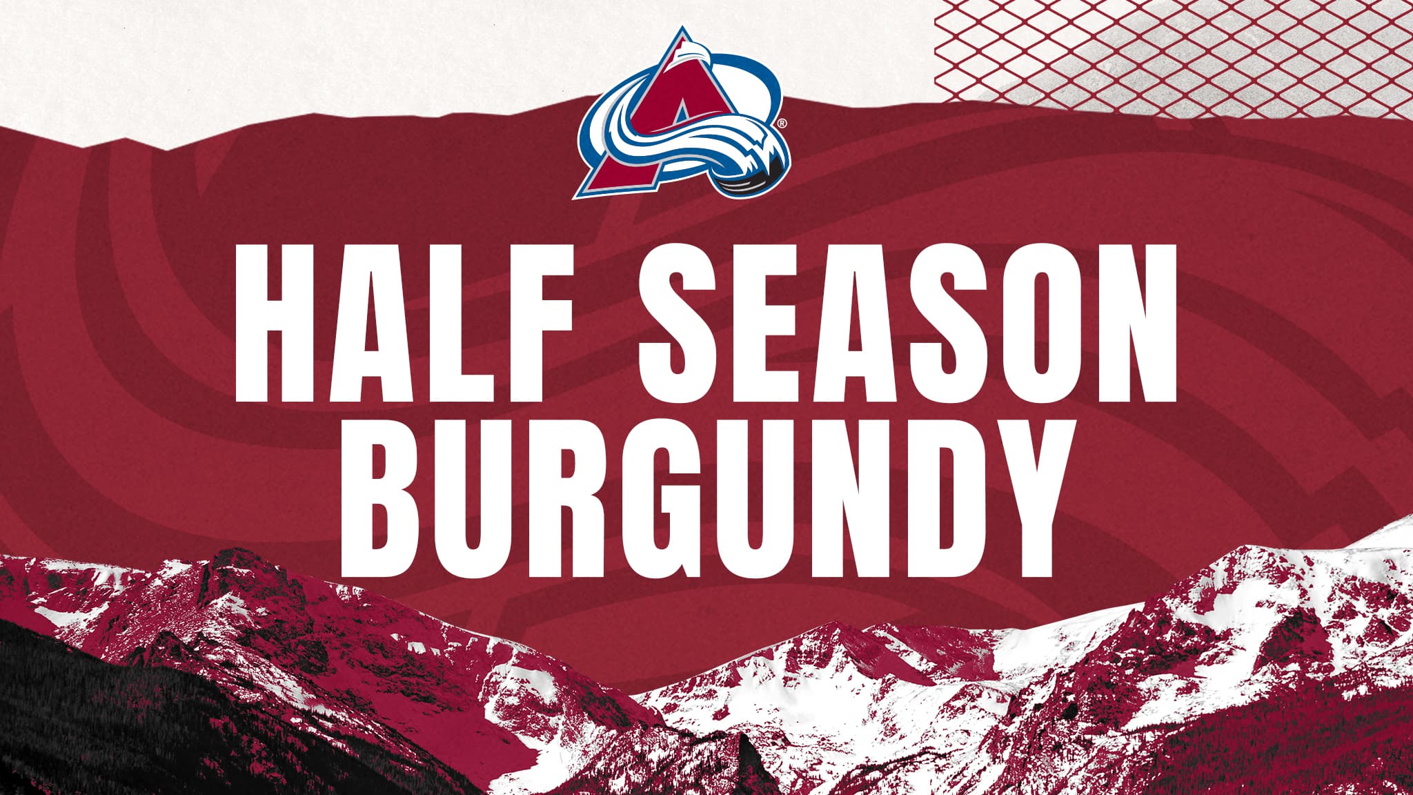 Colorado Avalanche Half Burgundy